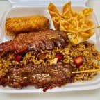 Best D12. Crab Rangoon Egg Roll and Beef Teriyaki Dinner Combo in Medford, MA